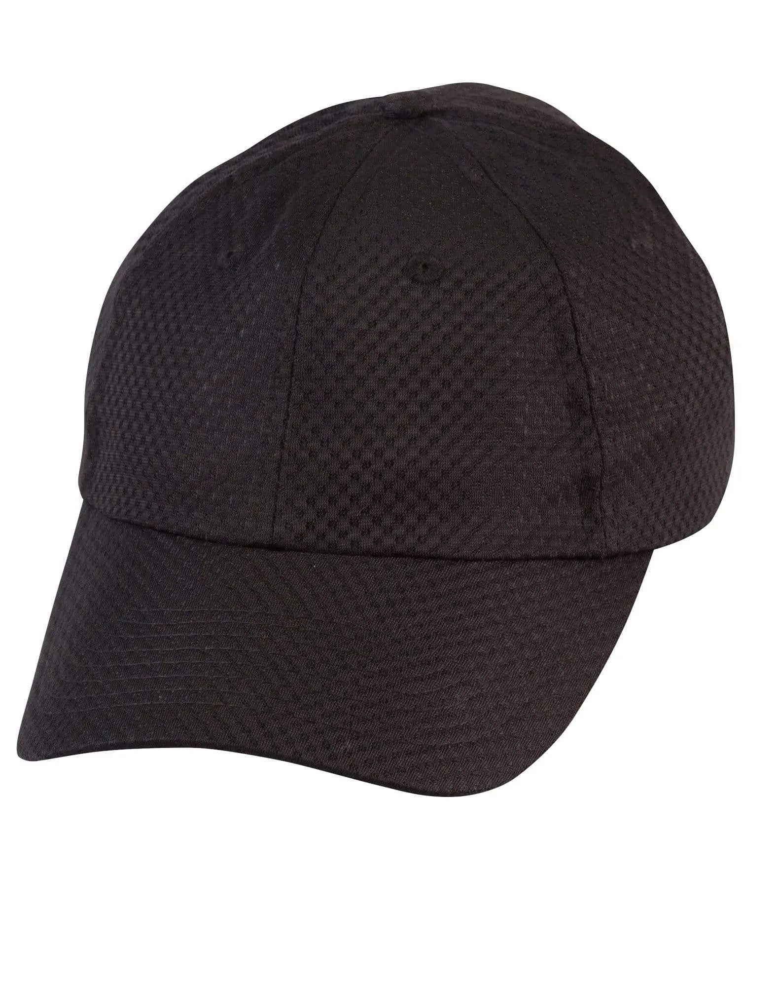 Athletic Mesh Cap CH20 Active Wear Winning Spirit Black One size